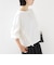 【WEB限定】〈洗濯機可能〉オーガニックコットン フリル ロングスリーブ TEE