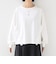 【WEB限定】〈洗濯機可能〉オーガニックコットン フリル ロングスリーブ TEE