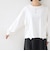 【WEB限定】〈洗濯機可能〉オーガニックコットン フリル ロングスリーブ TEE