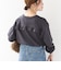 【WEB限定】〈洗濯機可能〉オーガニックコットン フリル ロングスリーブ TEE