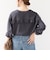 【WEB限定】〈洗濯機可能〉オーガニックコットン フリル ロングスリーブ TEE