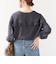 【WEB限定】〈洗濯機可能〉オーガニックコットン フリル ロングスリーブ TEE
