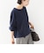 【WEB限定】〈洗濯機可能〉オーガニックコットン フリル ロングスリーブ TEE