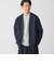 【WEB限定】〈手洗い可能〉ウールライク ノーカラー カーディガン ジャケット