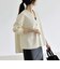 《追加予約》〈手洗い可能〉カットジョーゼット Vネック ワイド カーディガン