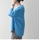 〈手洗い可能〉AQUA カシミヤ ミックス Vネック ラウンドヘム ルーズ ニット