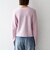 〈手洗い可能〉AQUA カシミヤ ミックス アゼ クルーネック 2way ニット カーディガン