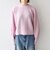 〈手洗い可能〉AQUA カシミヤ ミックス アゼ クルーネック 2way ニット カーディガン