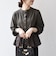 《一部追加予約》【WEB限定】〈洗濯機可能〉ドッキング ヘム コンパクト スナップ カーディガン