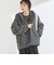 【WEB限定】〈手洗い可能〉ボア キルティング ジップ フード コート◇