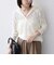 〈手洗い可能〉カットジャカード フーディー トップス