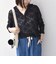 〈手洗い可能〉カットジャカード フーディー トップス