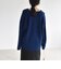 〈手洗い可能〉AQUA カシミヤ ミックス アゼ スキッパー ポロ ニット
