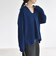 〈手洗い可能〉AQUA カシミヤ ミックス アゼ スキッパー ポロ ニット