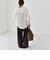 〈洗濯機可能〉フラワー 刺繍 ポリエステル ベロア ワイド パンツ