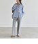 〈洗濯機可能〉裏起毛 セミフレア タック パンツ