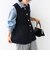 【SHIPS別注】TORRAZZO DONNA:〈手洗い可能〉ペプラム ニット ジレ