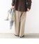 《予約》〈手洗い可能〉ソフト 裏起毛 ドロスト タック パンツ