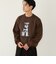 【一部WEB限定】〈手洗い可能〉モチフワ 総柄 ニット◇