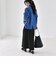 〈手洗い可能〉AQUA カシミヤ ミックス ハイネック スリット ニット