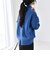 〈手洗い可能〉AQUA カシミヤ ミックス ハイネック スリット ニット