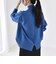 〈手洗い可能〉AQUA カシミヤ ミックス ハイネック スリット ニット