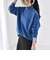 〈手洗い可能〉AQUA カシミヤ ミックス ハイネック スリット ニット
