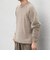 〈手洗い可能〉アンゴラ ミックス シャギー レイヤードネック ニット◆