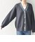 【WEB限定】〈手洗い可能〉デニム コンビ Vネック カーディガン◇