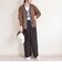 【WEB限定】〈手洗い可能〉デニム コンビ Vネック カーディガン◇