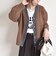 【WEB限定】〈手洗い可能〉デニム コンビ Vネック カーディガン◇