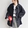 《予約》【WEB限定】〈手洗い可能〉ループ ジャージー ステンカラー コート◆