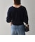 〈手洗い可能〉ケーブル Vネック ニット カーディガン