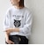 【SHIPS any別注】THE KNiTS:〈洗濯機可能〉ロゴ プリント スウェット 26AW 2