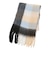 〈手洗い可能〉ボリューム シャギー チェック マフラー (ユニセックス)◆