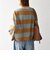 〈洗濯機可能〉ワイド ボーダー ボートネック TEE