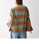 〈洗濯機可能〉ワイド ボーダー ボートネック TEE