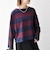 〈洗濯機可能〉ワイド ボーダー ボートネック TEE