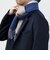 サープラスヤーン ウール カシミヤ リバーシブル パネル マフラー26AW◆