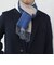 サープラスヤーン ウール カシミヤ リバーシブル パネル マフラー26AW◆