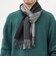 サープラスヤーン ウール カシミヤ リバーシブル パネル マフラー26AW◆