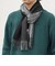 サープラスヤーン ウール カシミヤ リバーシブル パネル マフラー26AW◆