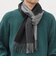 サープラスヤーン ウール カシミヤ リバーシブル パネル マフラー26AW◆