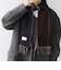 サープラスヤーン ウール カシミヤ リバーシブル パネル マフラー26AW◆