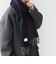 サープラスヤーン ウール カシミヤ リバーシブル パネル マフラー26AW◆