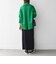 《予約》〈手洗い可能〉ワイド リブ ハイネック ニット プルオーバー