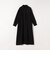 《予約》〈洗濯機可能〉ウールライク ポケット フレア ロング ワンピース［NAVY BLUE］