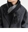 サープラスヤーン ウール カシミヤ リバーシブル ソリッド マフラー 26AW◆