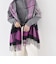 〈手洗い可能〉カシミヤ ミックス チェック ストール 26AW