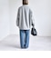 《予約》PURE WOOL ボトルネック コクーン ジップ ミディ コート